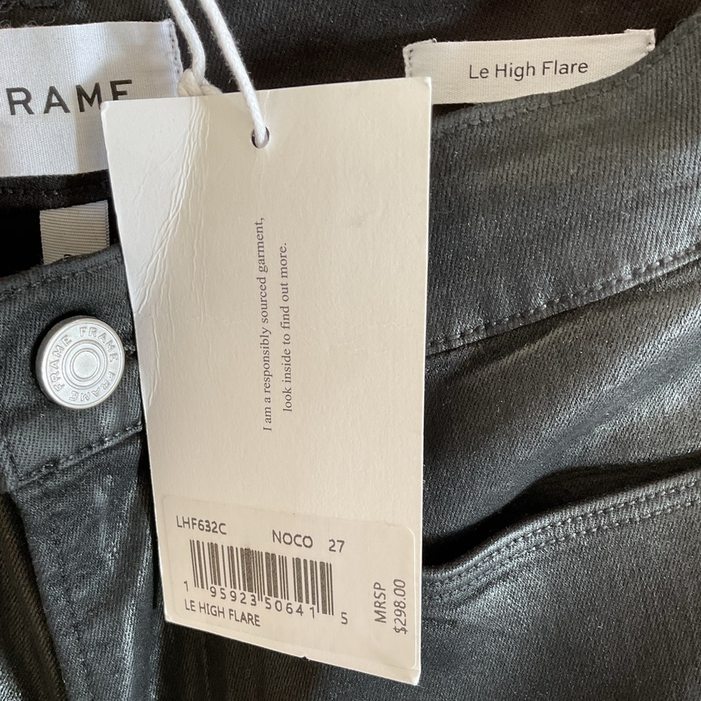 Frame Denim Le High Flare Jeans - Charcoal
